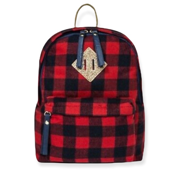 Cat & Jack Kids Buffalo Check Backpack - Picture 1 of 10
